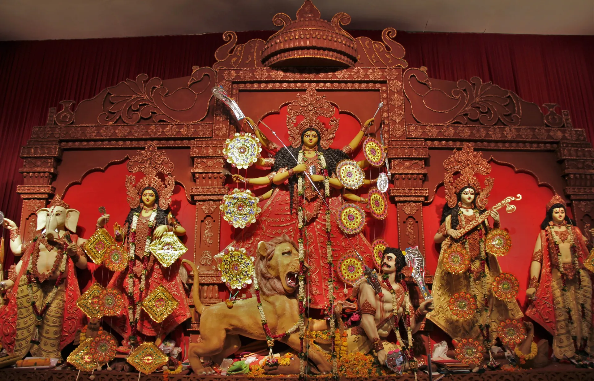 A Durga Puja pandal, Kolkata